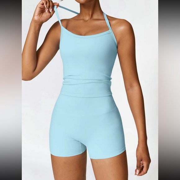 Baby Blue Workout Set - Picture 2 of 6